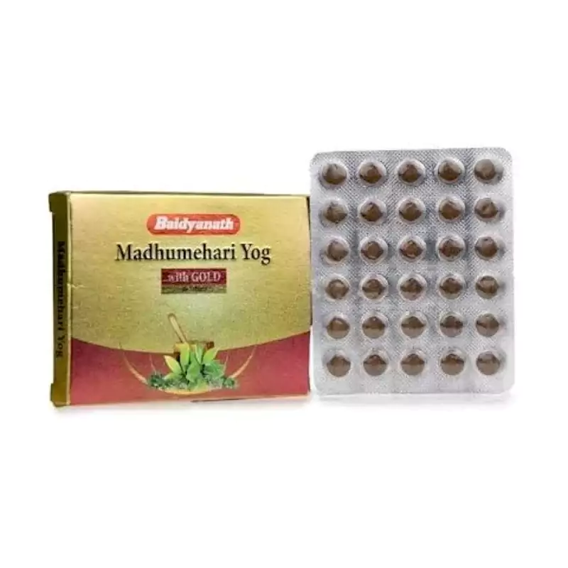 Baidyanath Madhumehari Yog With Gold, 30 Tablets-1.webp
